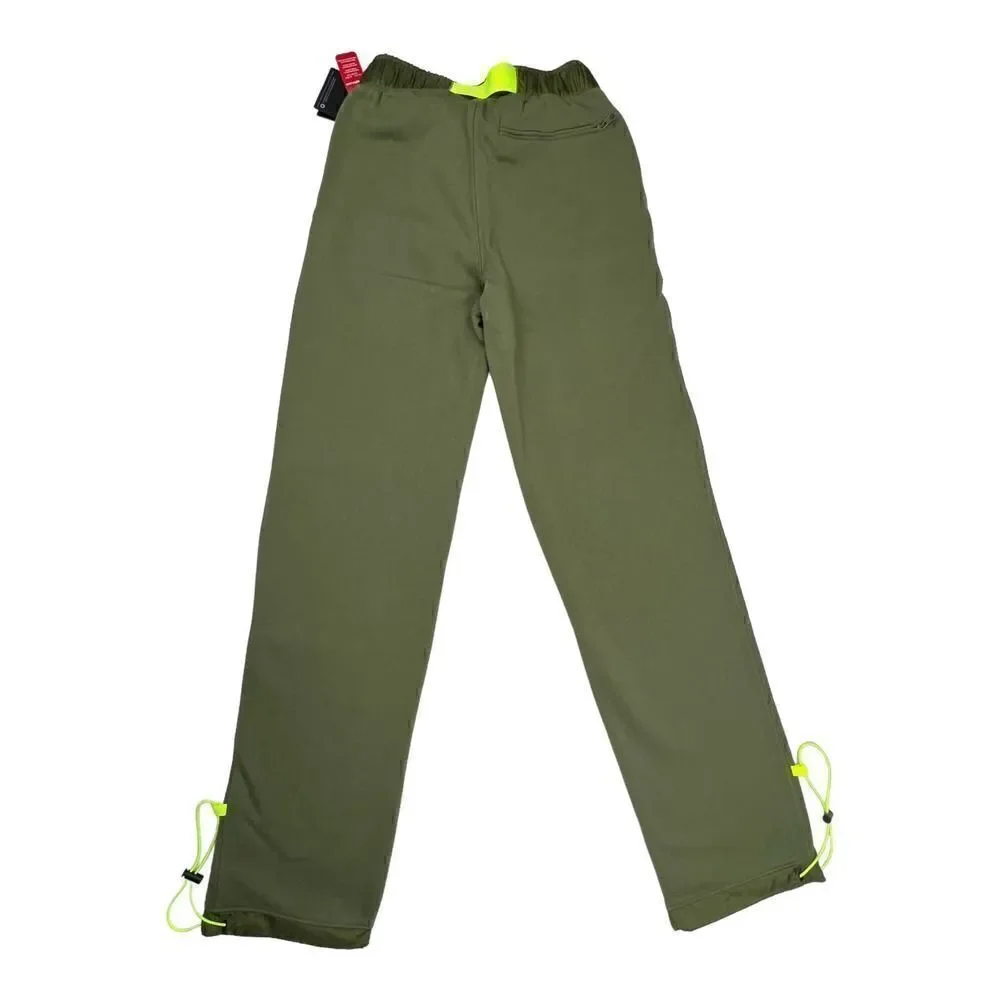 New Champion Men US XS Olive Fleece Pants Patch Pockets Sport Warm Joggers - Picture 5 of 13